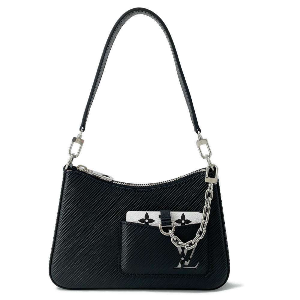 Louis Vuitton Epi Marellini Shoulder Bag Black Handbag